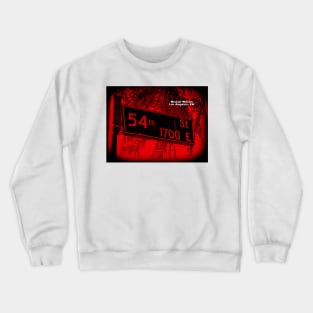 54th Street, Los Angeles, California DEL RIO BLACK by Mistah Wilson Crewneck Sweatshirt